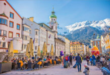 Innsbruck in the Austrian Alps