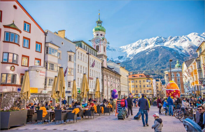 Innsbruck in the Austrian Alps